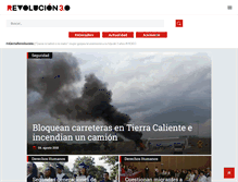 Tablet Screenshot of michoacantrespuntocero.com